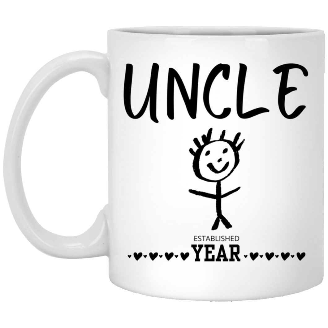 Custom Uncle Established 11 oz. White