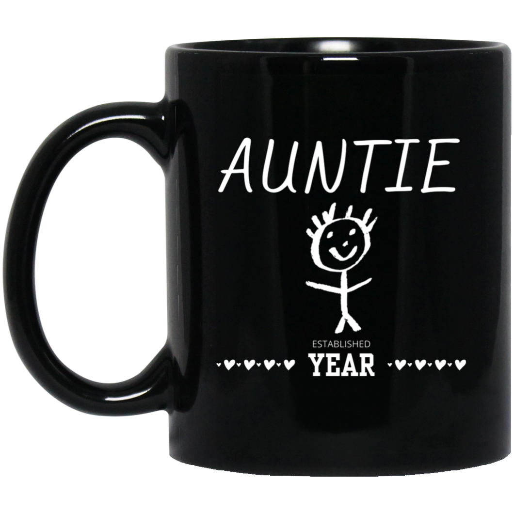 Custom Auntie Established 11 oz. Black