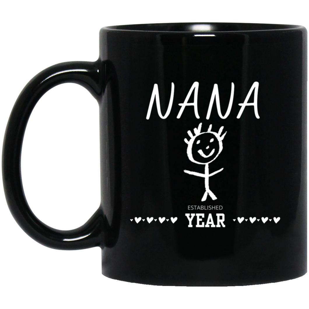 Custom Nana Established 11 oz. Black